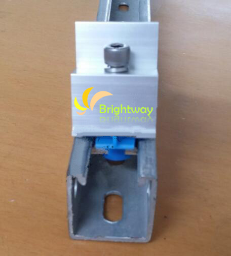 Abrazadera final de aluminio Aae008 para sistema de energía solar