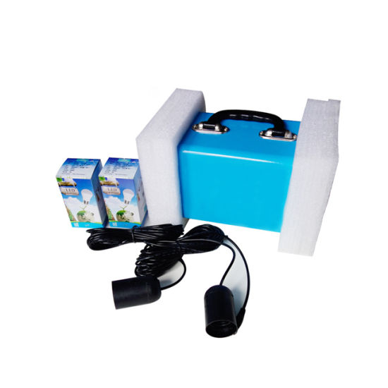 Mini sistema de energía solar con luz LED de 3W para el hogar