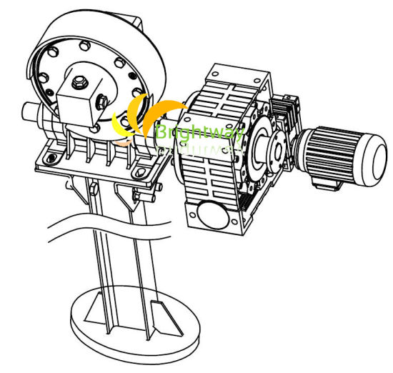 Estructura de rastreador simple de 150kW vinculada