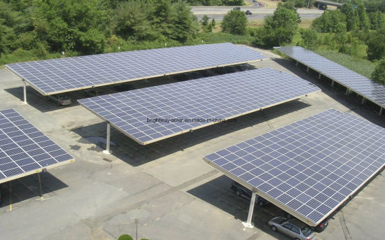 Estructura de estacionamiento de autos solares Estacionamiento de energía solar marco de acero fácil de instalar