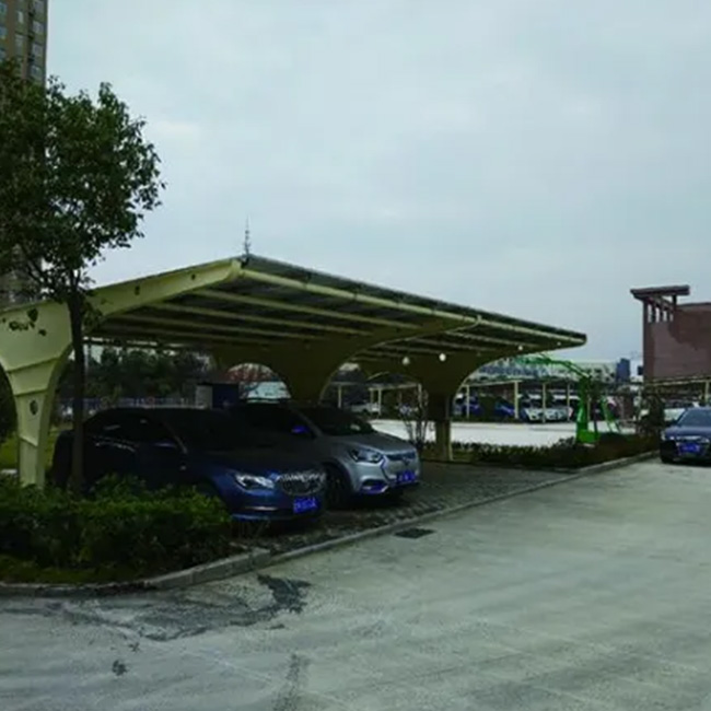 1KW 2KW 3KW 4KW 5KW 6KW 7KW 8KW 9KW 10KW Sistema de estacionamiento de autos solares Sistema de energía solar de cochera solar