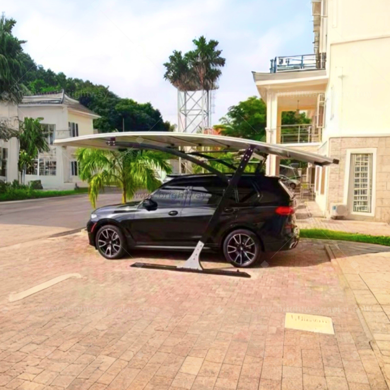 Brightway Carport solar de una sola Carport Refugio de alta calidad para automóvil