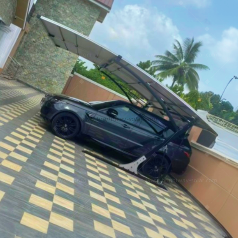 Brightway Carport solar de una sola Carport Refugio de alta calidad para automóvil