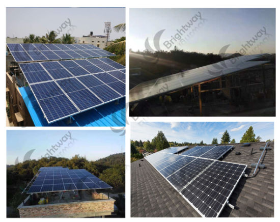 Sistema de generación de energía atado a la red solar para el hogar o comercial 5kw 5000W Buen servicio