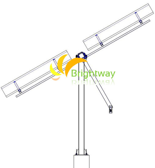 150kw Solar Linked Tilt Single Tracker System Planta solar fotovoltaica con sistema de monitoreo