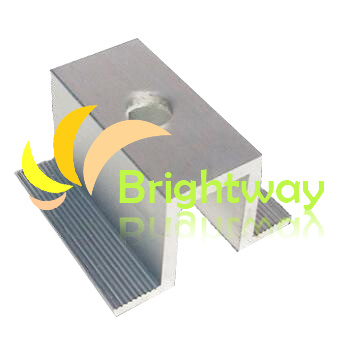 Abrazadera media de aluminio AAM001 para el sistema de energía solar