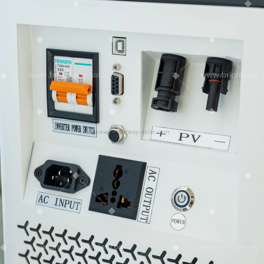 Brightway Inverter 2kW Todo en un sistema de batería de almacenamiento de energía solar 2.56kWh con MPPT
