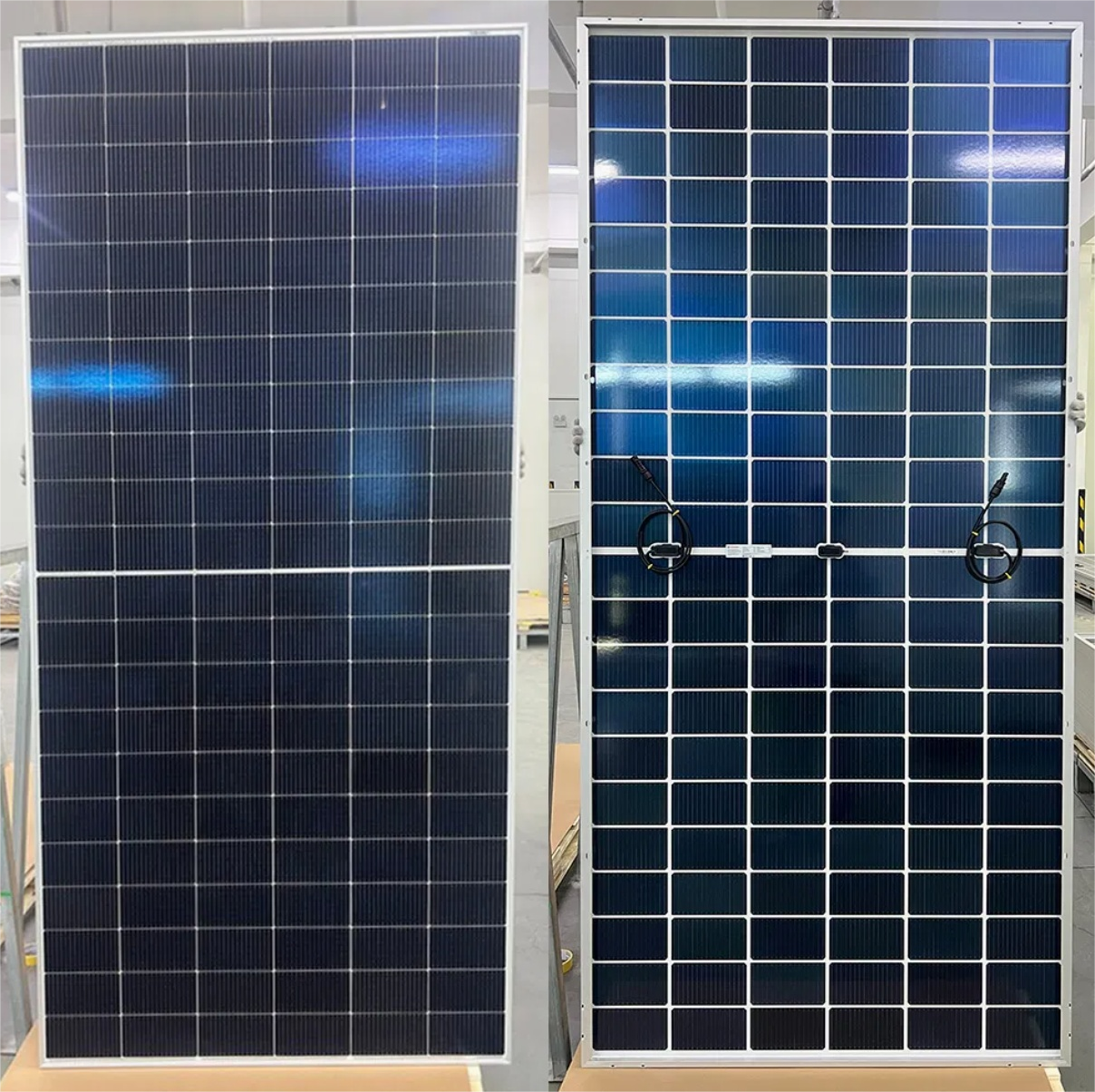 Brightway Solar 610W Panel de energía solar solar de vidrio dual bifacial para el sistema solar de la red fuera