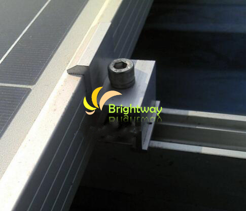 Abrazadera final de aluminio Aae008 para sistema de energía solar