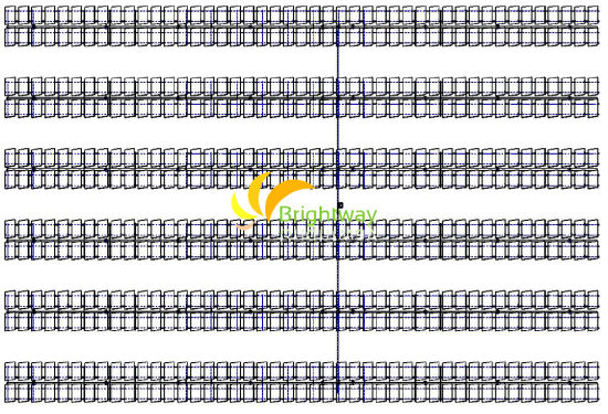150kw Solar Linked Tilt Single Tracker System Planta solar fotovoltaica con sistema de monitoreo