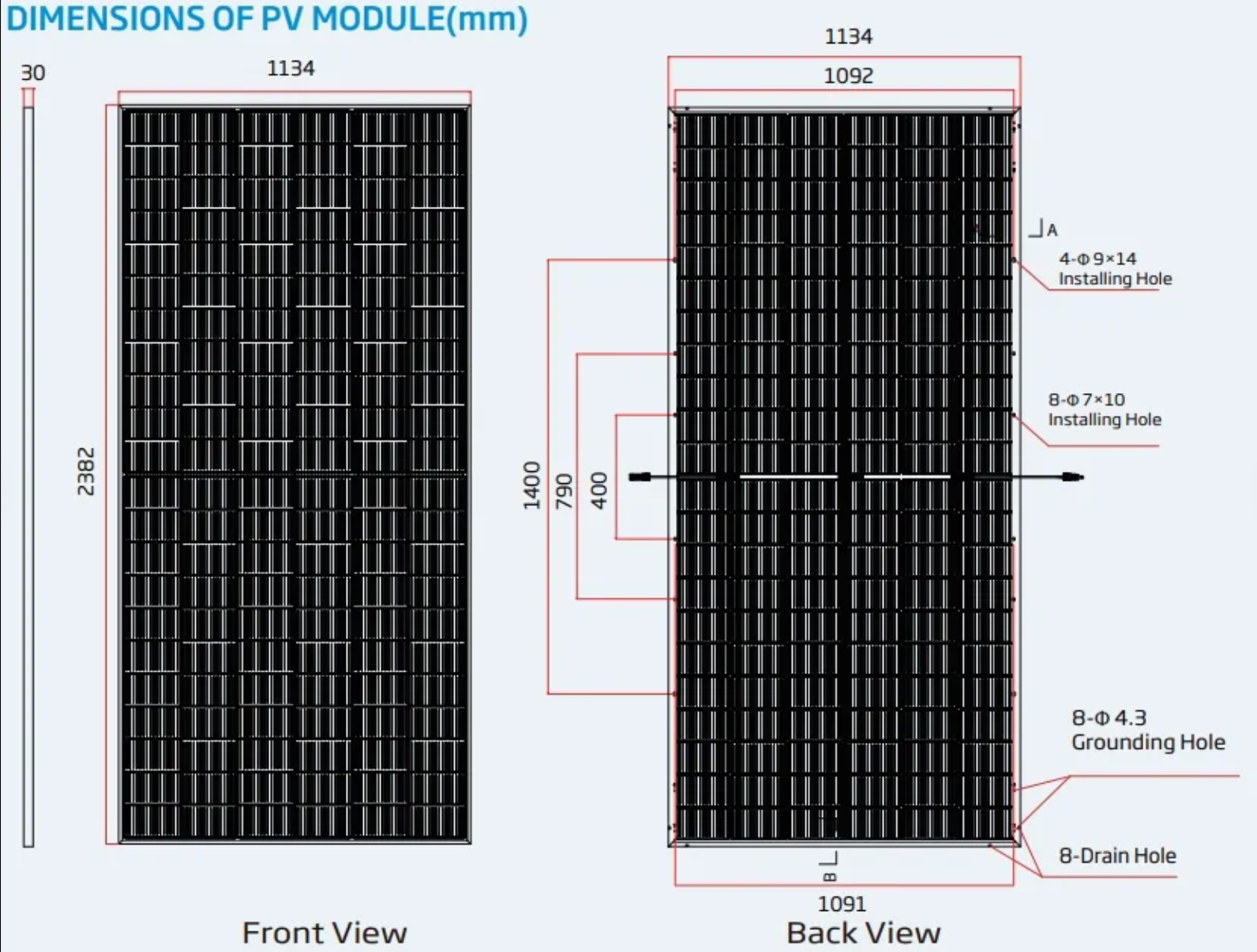 Brightway solar 132 células 615W 615 vatios módulo solar fotovoltaico monocristalino