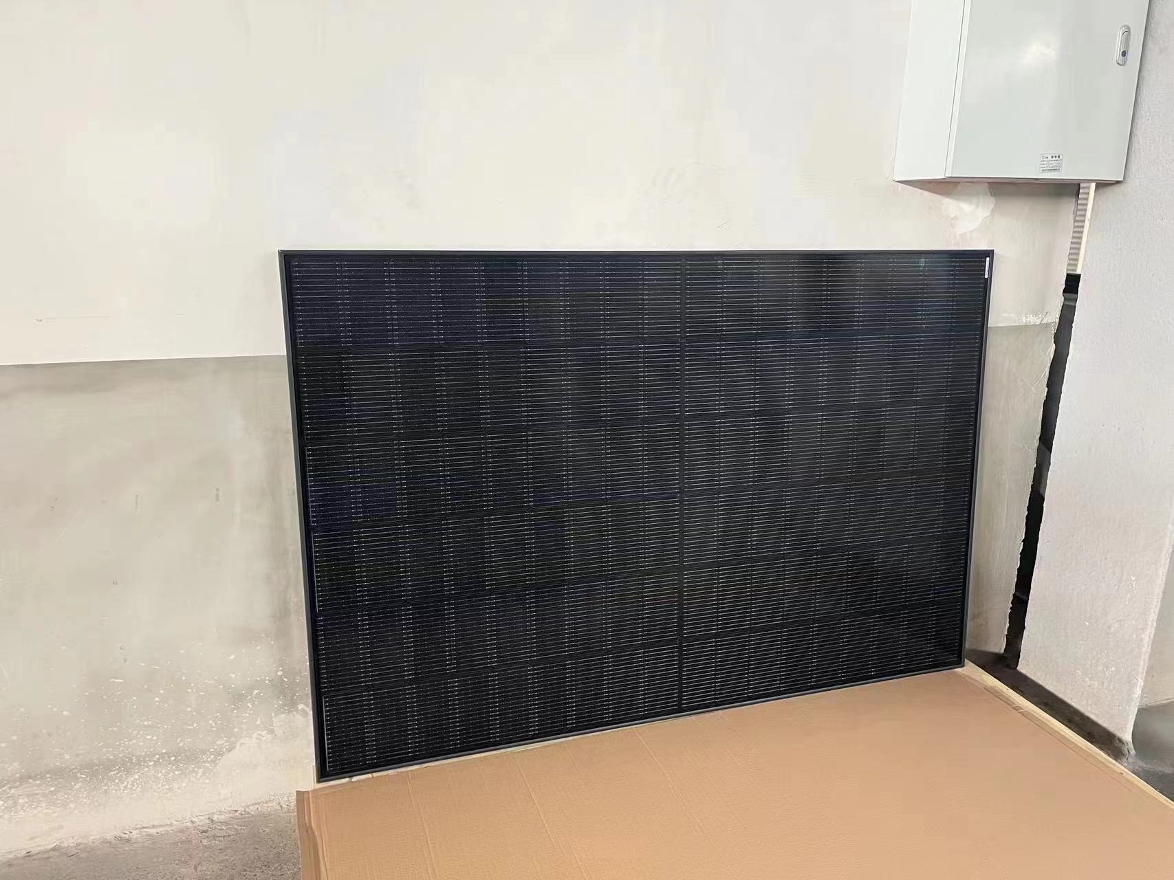 Brightway Solar 435W N Tipo de vidrio doble bifacial 108 Cells con marco negro para el hogar