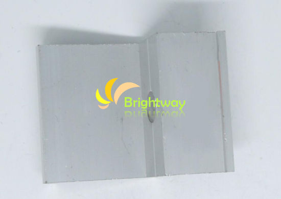 Abrazadera final de aluminio Aae011 para sistema de energía solar