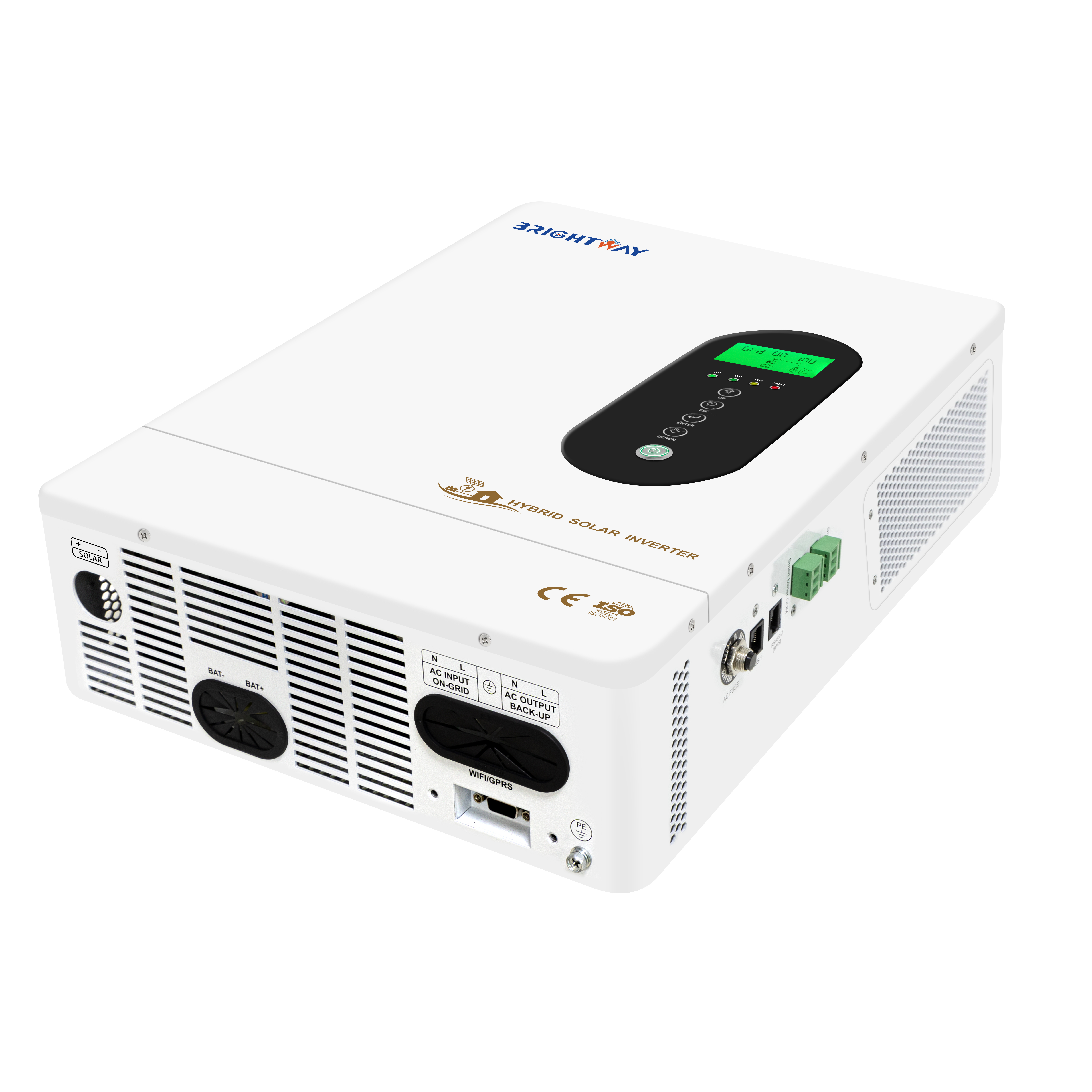 Brightway Solar 5kW Híbrido de fase única en el inversor solar fuera de la cuadrícula para uso agrícola