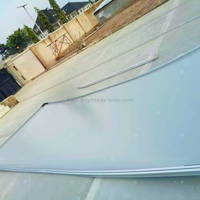 Brightway solar mejor calidad triple cochil System solar techo solar techo de aluminio 