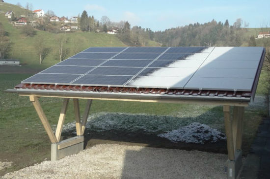 Estructura de estacionamiento de autos solares Estacionamiento de energía solar marco de acero fácil de instalar