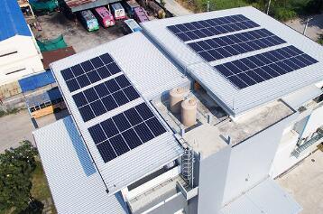 Sistema de energía solar conectado a la red de techo industrial y comercial distribuido de 1MW