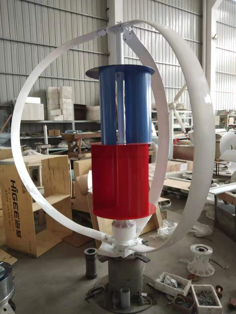 Brightway 3000W 3kW Generador de energía eólica vertical de techo