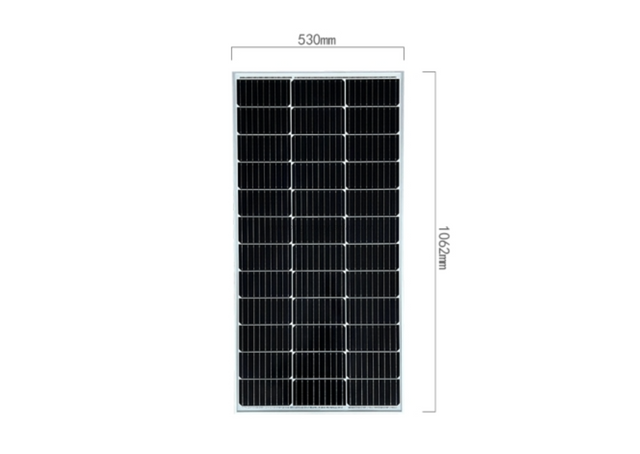 Brightway Solar 100W Panel solar de techo de techo monocristalino portátil