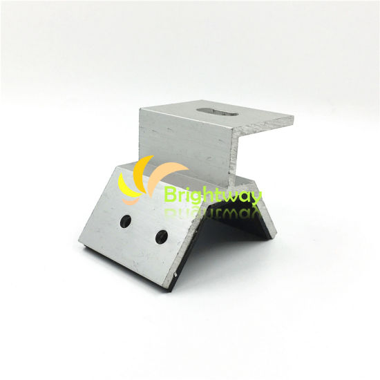 Aaj021 Sujeción de aluminio para la instalación del sistema solar de tejas de acero de color de techo