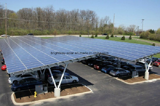 Estructura de estacionamiento de autos solares Estacionamiento de energía solar marco de acero fácil de instalar