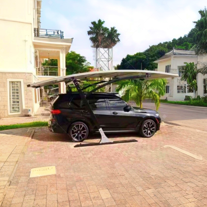 Brightway Carport solar de una sola Carport Refugio de alta calidad para automóvil